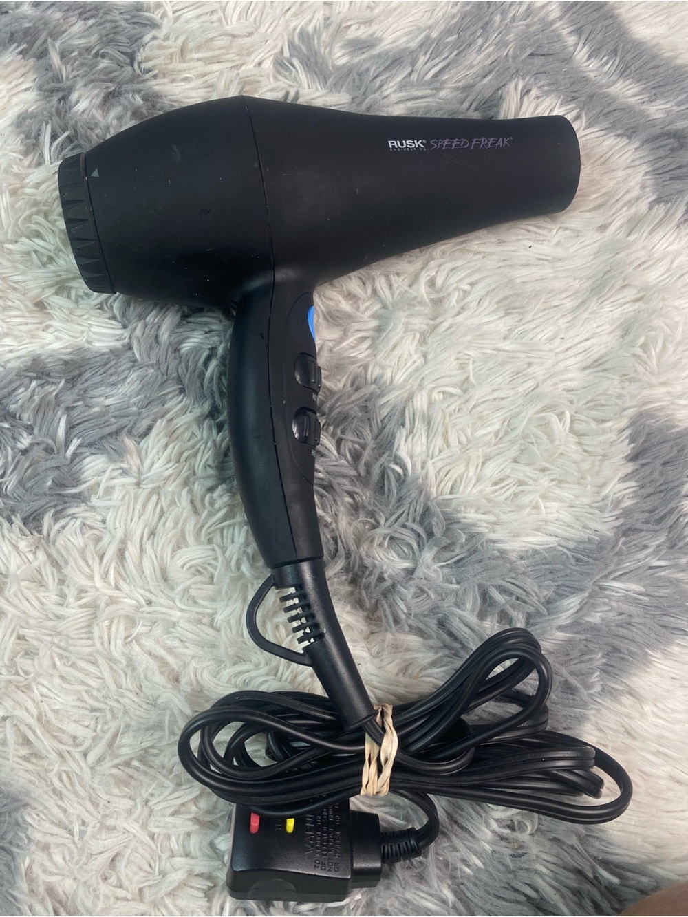 RUSK IREHF6688 Speed Freak 2000 Watts Professional Hair Dryer Used
